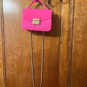 Furla Bright Pink Mini Crossbody Bag